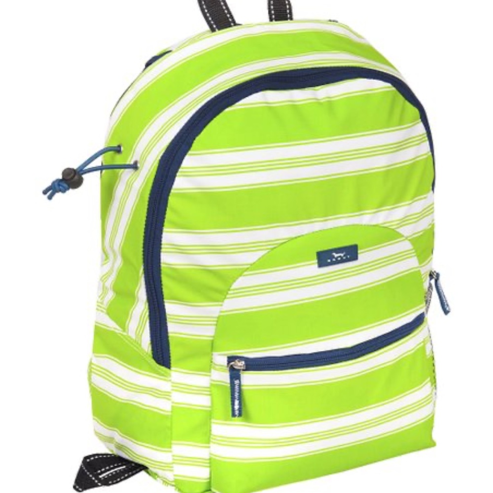 Scout - Lime Green Stripe Tease Big Draw Backpack
